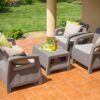 Baštenski set Corfu II Pe ratan CU 227640 Curver – Allibert