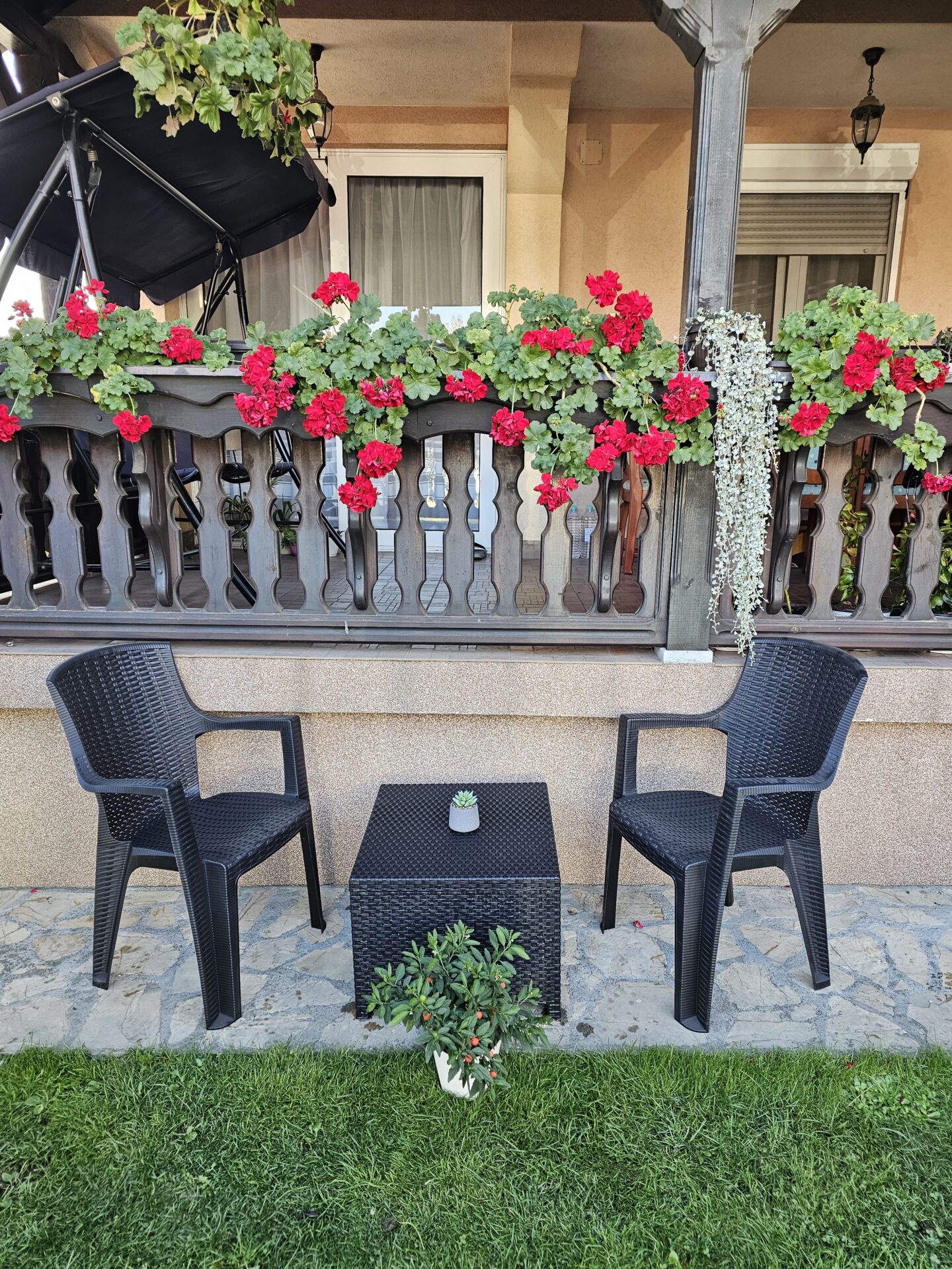 Balkonski set Bolsena – antracit