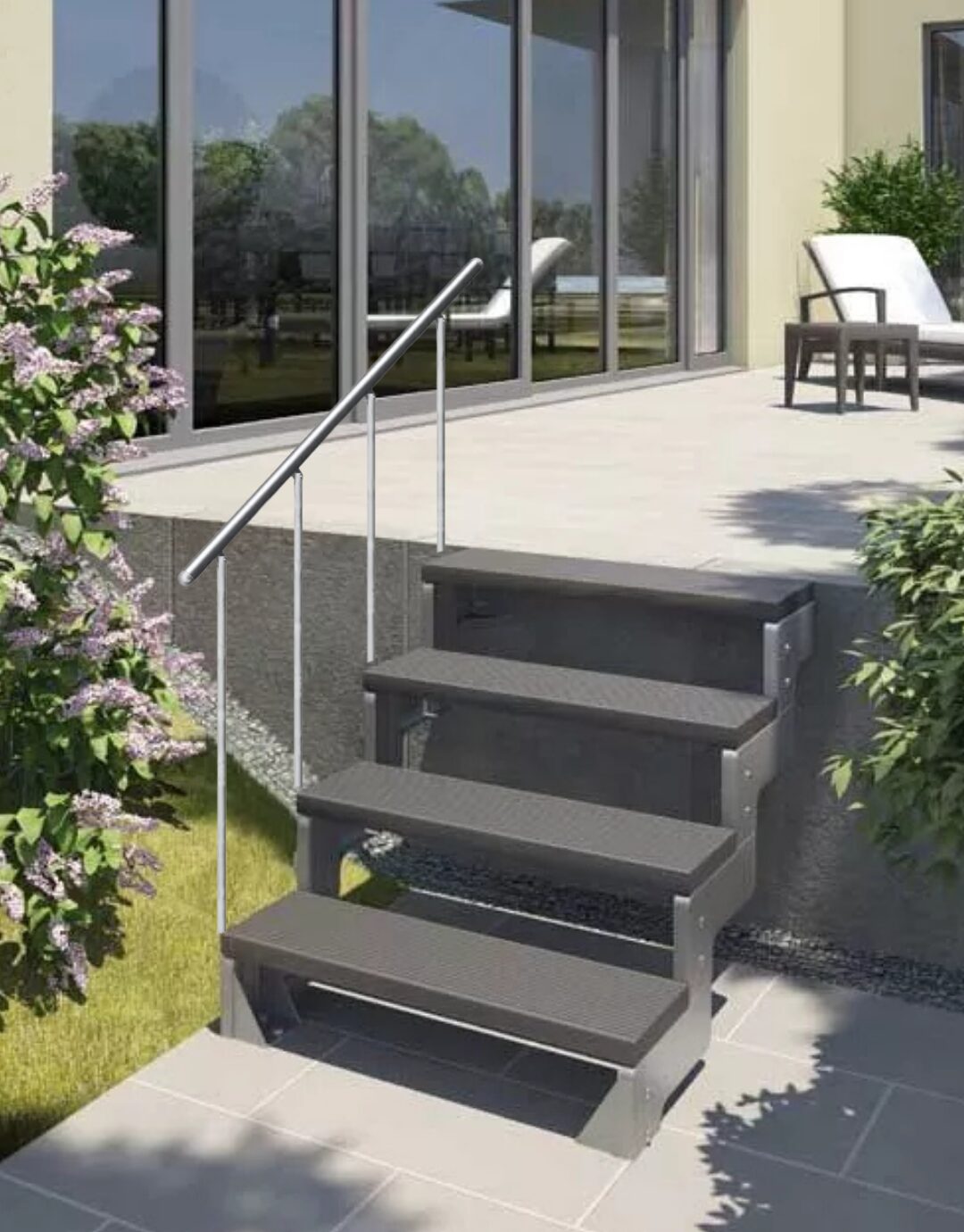 Spoljašnje stepenice Gardentop – antracit
